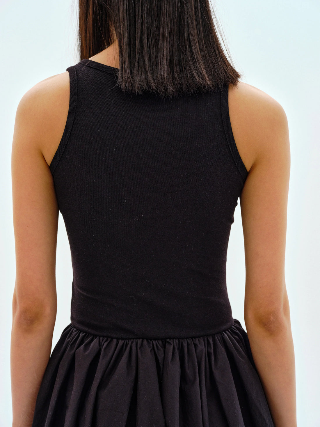 Cotton Tank Dress | Black