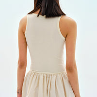 Cotton Tank Dress | Yellow