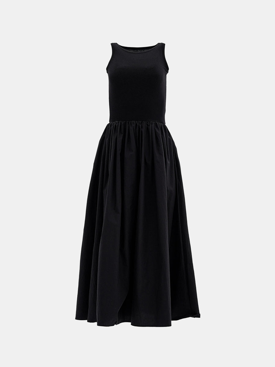 Cotton Tank Dress | Black