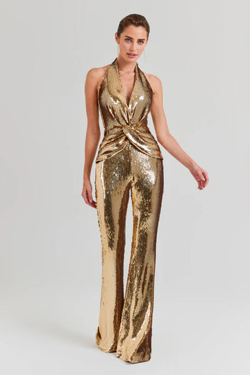 Tianna Gold Jumpsuit