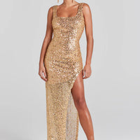 Nina Gold Dress