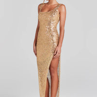 Nina Gold Dress