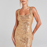 Nina Gold Dress