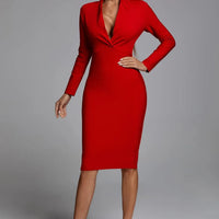 Persephone Bandage Dress - Red