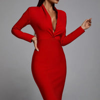 Persephone Bandage Dress - Red