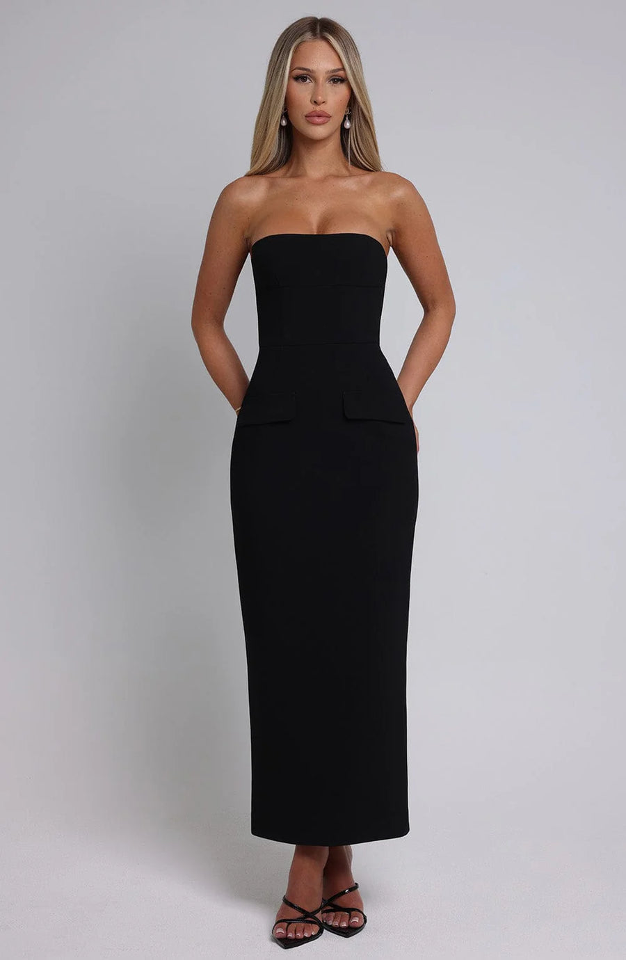 Roxanne Midaxi Dress - Black