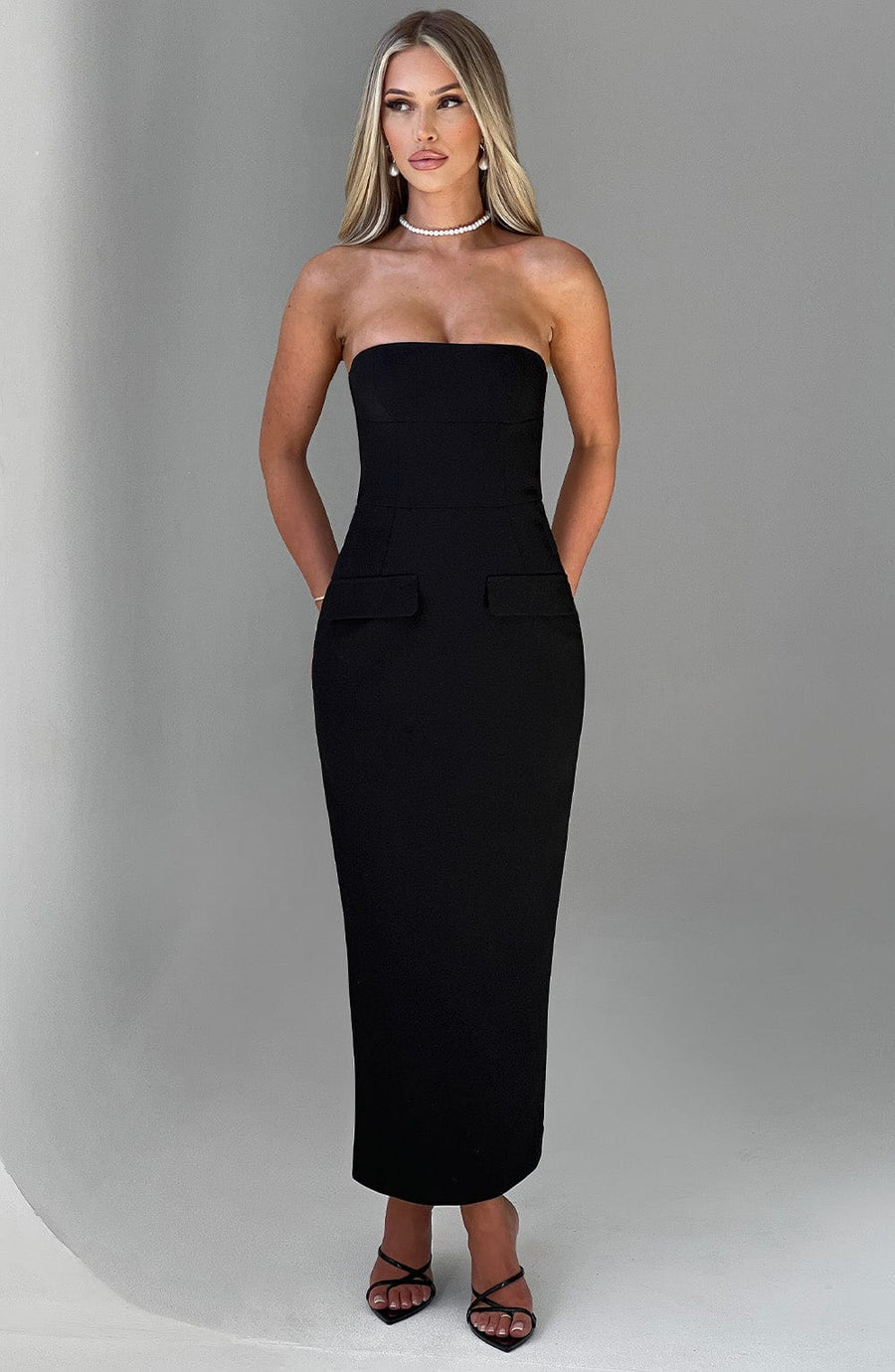 Roxanne Midaxi Dress - Black